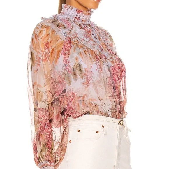 ZIMMERMANN Botanica Smocked Yoke Blouse - Picture 14 of 15